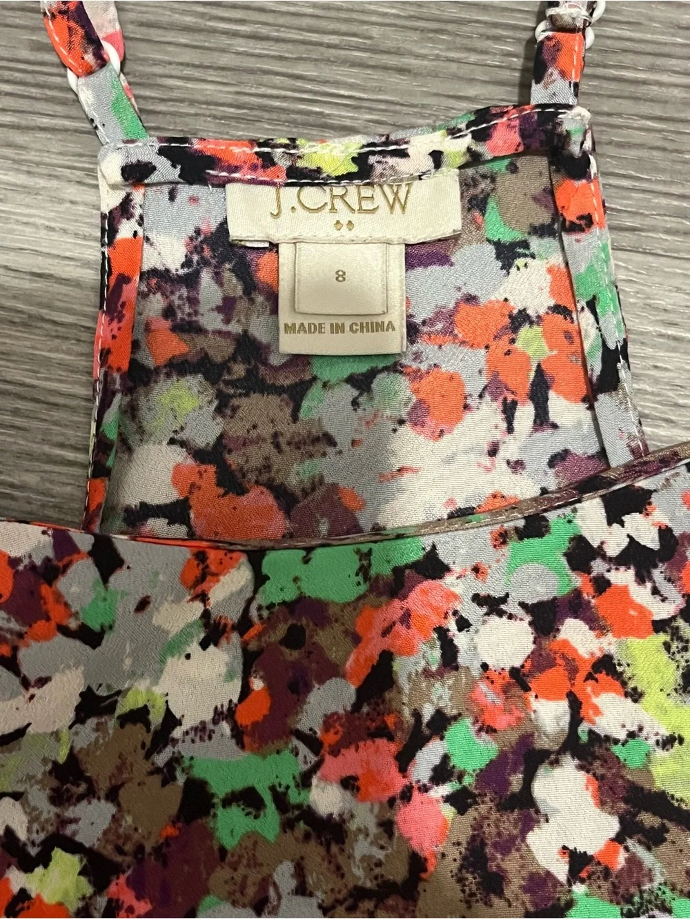 J. Crew Floral Racerback Tank Top